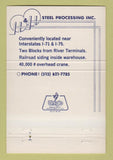 Matchbook Cover - Steel Processing Inc Cincinnati OH 40 Strike