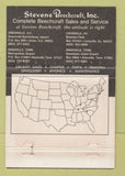 Matchbook Cover - Stevens Beechcraft Airplanes Greenville SC WEAR 40 Strike