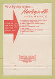 Matchbook Cover - Harleysville Insurance H Clair Frank Williamsburg PA 40 Strike