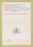 Matchbook Cover - Dave's Motor Transporation Trucking East Boston MA 40 Strike