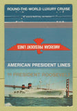 Matchbook Cover American President Cruise Line SS President Roosevelt 40 Strike