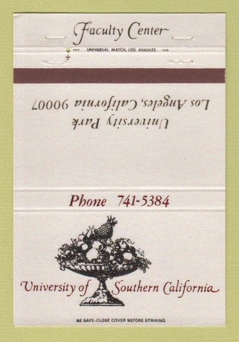 Matchbook Cover - University of Southern California Los Angeles CA 40 Strike