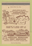 Matchbook Cover - Corsicana Production Credit Association TX Ennis 40 Strike