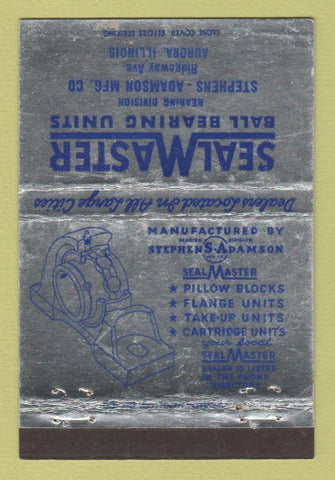Matchbook Cover Seal Master Ball Bearing Units Aurora IL Stevens WEAR 40 Strike