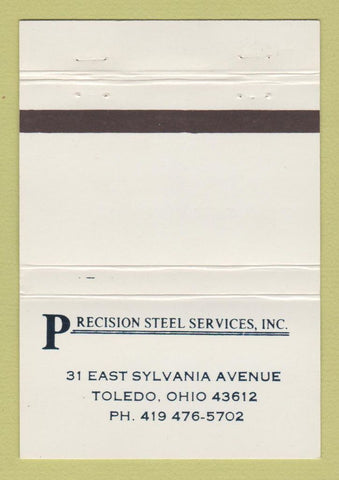 Matchbook Cover - Precision Steel Services Toledo OH 40 Strike