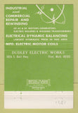 Matchbook Cover - Dudley Electric Works Flint MI 40 Strike