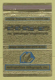 Matchbook Cover - Metropolitan Lithograph Bladensburg MD 40 Strike