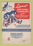 Matchbook Cover - Southern New England Telephone Company 40 Strike