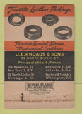 Matchbook Cover - Tannate Leather Belting JE Rhoads Philadelphia PA 40 Strike