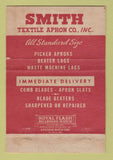 Matchbook Cover - Smith Textile Apron Gastonia NC 40 Strike