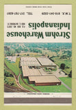 Matchbook Cover - Strohm Warehouse Indianapolis IN  40 Strike