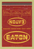 Matchbook Cover Eaton Metal Products Denver Colorado Salt Lake City UT 40 Strike