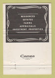 Matchbook Cover - Snyder Kinney Bennett Real Estate Birmingham MI 40 Strike