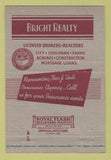Matchbook Cover - Bright Real Estate Cleveland OH 40 Strike
