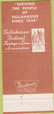 Matchbook Cover - Tallahassee Federal Savings Bank FL 30 Strike