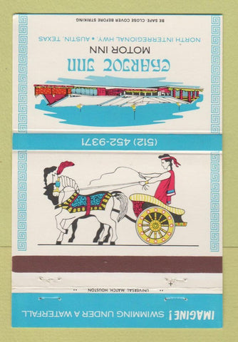 Matchbook Cover - Chariot Inn Motor Inn Austin TX 40 Strike