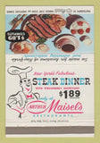 Matchbook Cover - Arthur Maisel's Restaurants New York City 40 Strike