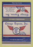 Matchbook Cover - Chicago Express Trucking New York City 40 Strike