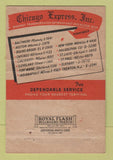 Matchbook Cover - Chicago Express Trucking New York City 40 Strike