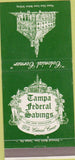 Matchbook Cover - Tampa Federal Savings Bank FL 30 Strike