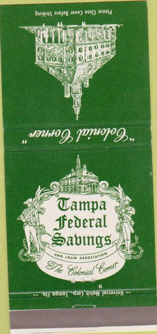 Matchbook Cover - Tampa Federal Savings Bank FL 30 Strike