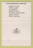 Matchbook Cover - ATS Transport Trucking New Ridgeville OH 40 Strike