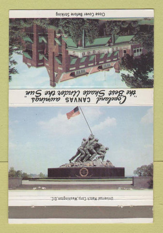 Matchbook Cover - Mount Vernon Flags Washington DC Copeland's 40 Strike