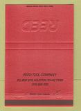 Matchbook Cover - Reed Tool Company Houston TX 40 Strike