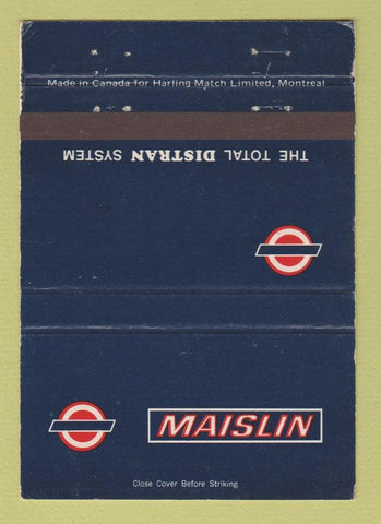 Matchbook Cover - Maislin Trucking Canada 40 Strike