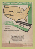 Matchbook Cover - Denver Chicago Trucking Company WORN 40 Strike