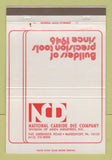 Matchbook Cover - National Carbide Die Aiken Industries McKeesport PA 40 Strike