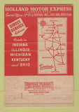Matchbook Cover - Holland Motor Express Trucking Holland MI 40 Strike