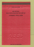 Matchbook Cover - Reed Tool Company Houston TX 40 Strike