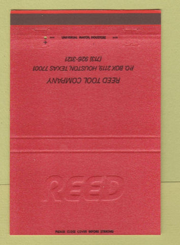 Matchbook Cover - Reed Tool Company Houston TX 40 Strike