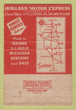 Matchbook Cover - Holland Motor Express Trucking Holland MI 40 Strike
