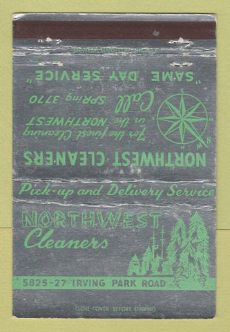 Matchbook Cover - Northwest Cleaners Chicago IL WEAR 40 Strike
