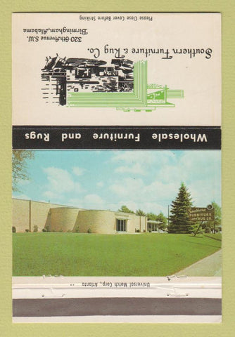 Matchbook Cover - Southern Furniture Rug Birmingham AL 40 Strike