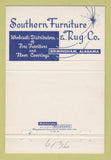Matchbook Cover - Southern Furniture Rug Birmingham AL 40 Strike