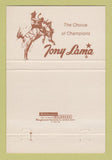 Matchbook Cover - Tony Lama Cowboy Boots Melrose NM 40 Strike