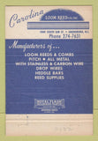 Matchbook Cover - Carolina Loom Reed Greensboro NC 40 Strike