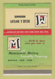 Matchbook Cover - Merchants Insurance Hugh Donlon 40 Strike