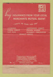 Matchbook Cover - Merchants Insurance Hugh Donlon 40 Strike