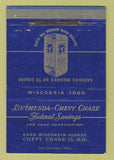Matchbook Cover - Bethesda Chevy Chase Federal Savings MD 40 Strike