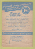 Matchbook Cover - Epworth Machinery Detroit MI WEAR 40 Strike