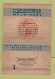 Matchbook Cover - Nordbeck Machinery Milwaukee WI WORN 40 Strike
