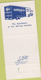 Matchbook Cover - North American Van Lines Dover DE 30 Strike