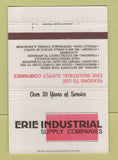 Matchbook Cover - Erie Industrial Supply Erie PA 40 Strike