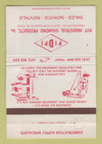 Matchbook Cover - Pitt Industrial Diamond Products North Huntingdon PA 40 Strike