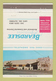Matchbook Cover - Beardslee Interiors Santa Ana CA 40 Strike