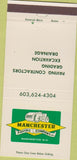 Matchbook Cover - Manchester Paving Heavy Equipment NH 30 Strike